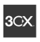 Logo de 3CX, téléphonie ip.